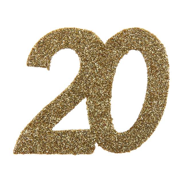 Confettis de Table 20 ans - décoration anniversaire