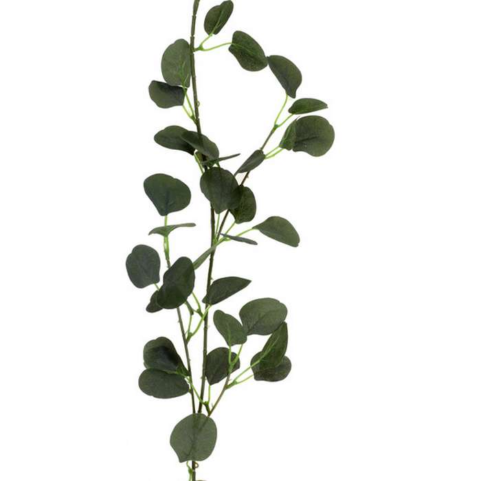 Guirlande feuillage Eucalyptus vert  tissu 1 mètres 40