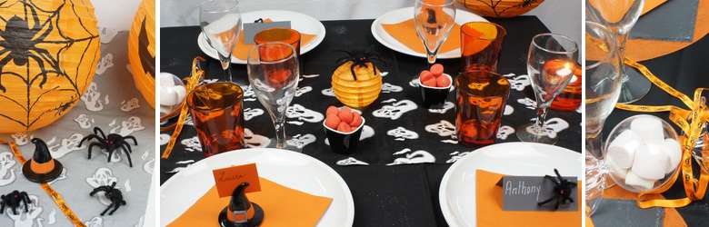 Decoration de table de fêtes pour halloween | 1001 deco table
