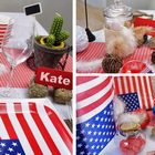 Ambiance Country pour cette decoration de table made in USA.
