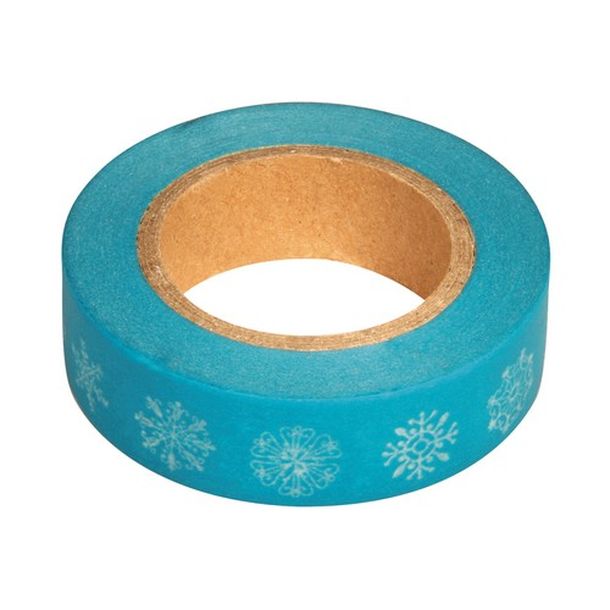 Vente Masking Tape En Papier Washi Turquoise à Flocons