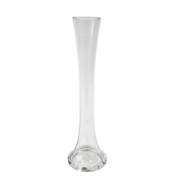 Vase soliflore Ht 30 cm transparent