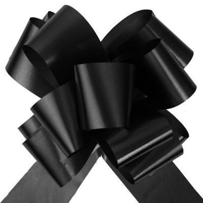 Sachet de 10 grands noeuds mariage coloris noir pour décorer votre salle et votre table de fête mariage