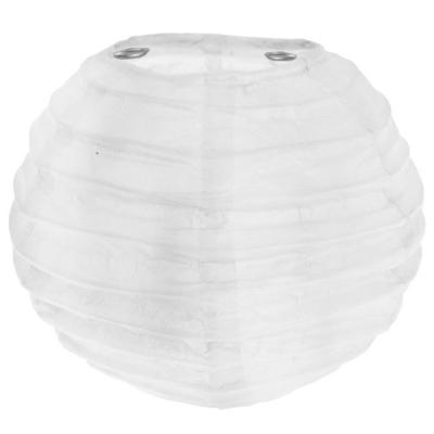 Lampion boule chinoise en papier coloris blanc de 15 cm pour la décoration de votre salle de fêtes