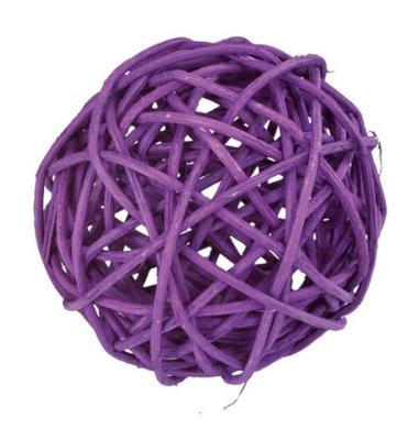 Assortiment de boules de rotin violette