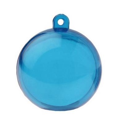 6 Boules translucides d4cm turquoise