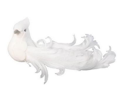 Une petite colombe blanche de 12cm pour toutes vos décorations de table mariage, centre de table mariage et candy bar mariage