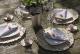 10 sets de table  ronds en papier dentelle kraft pour une décoration de table mariage ambiance champêtre, vintage