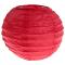 2 Lampions boules chinoises en papier coloris rouge de 10 cm pour la décoration de votre salle de fêtes