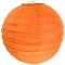 2 Lampions boules chinoises en papier coloris orange de 30 cm pour la décoration de votre salle de fêtes