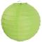 2 Lampions boules chinoises en papier coloris  vert anis de 30 cm pour la décoration de votre salle de fêtes
