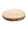 Déco de table rondin de bois épaisseur environ 2 cm, diamètre de 21 cm à 24 cm selon arrivage.