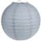 Lampion boule chinoise en papier coloris gris de 50 cm pour la décoration de votre salle de fêtes