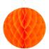 2 Boules alvéolées en papier orange D30cm