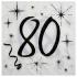 20 Serviettes anniversaire 80 ans