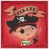 20 Serviettes en papier Anniversaire Pirates