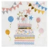 20 Serviettes en papier anniversaire Kitty party