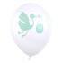 8 Ballons Baby Shower vert