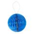 Boule alvéolée 3D 8cm bleu  x4