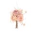 Bouquet de roses artificielles et perles 17 cm x 8 cm