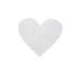 Confetti coeur - 200 pièces - intissé blanc