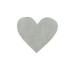 Confetti coeur - 200 pièces - intissé gris