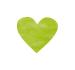 Confetti coeur - 200 pièces - intissé vert anis