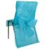 10 Housses de chaise mariage avec noeud turquoise 