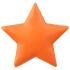 Pince décorative étoile orange x4