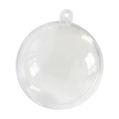 10 Contenants boules plexi transparents à garnir de paillettes pour vos décos de noël ou de dragées à l'occasion d'un mariage ou d'un baptême.