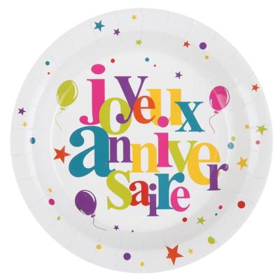 Coordonnez votre décoration anniversaire avec les serviette, les assiettes, les gobelets, le livre d'or,les ballons et le sac à bonbons joyeux anniversaire