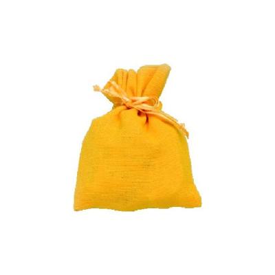 Sachet coton jaune vif x10