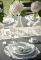 10 sets de table  ronds en papier dentelle blanc pour une décoration de table mariage